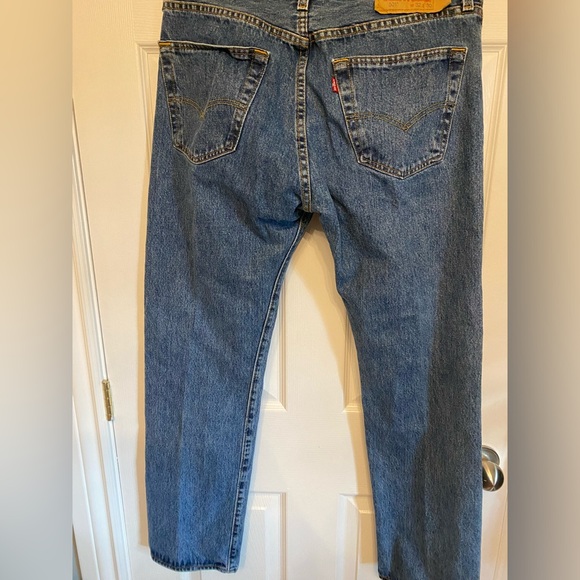 Men’s Levi’s 501 Button Fly Denim Jeans Size 32 waist 30 Length - Picture 7 of 10
